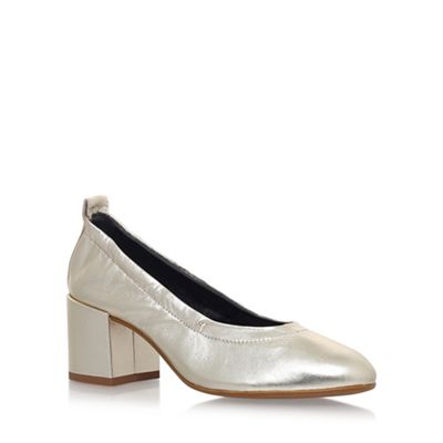 Carvela Gold 'Adjust' high heel court shoes